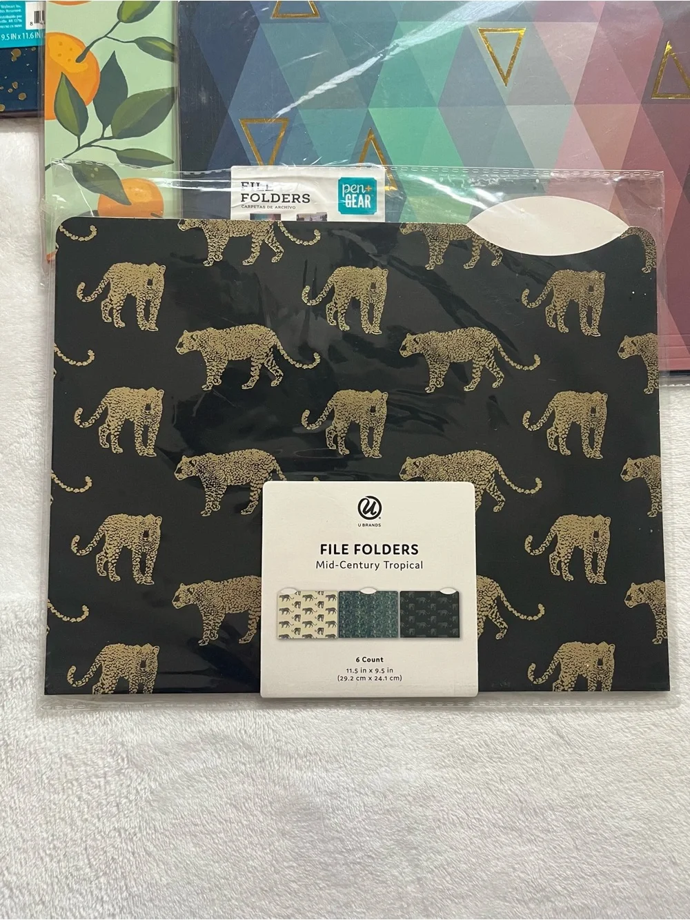 Pen + Gear Assorted file folder designs. Not sure how many total.